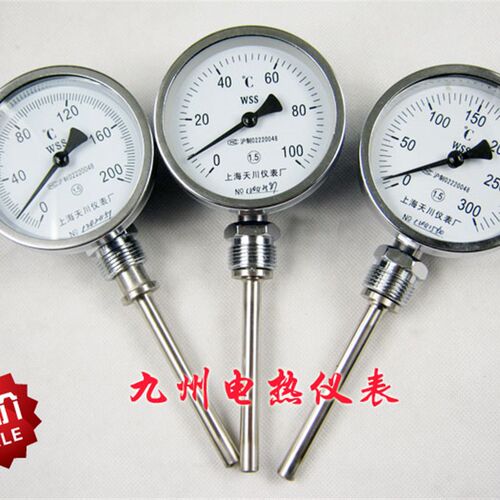 上海产 双金属温度表WSS-411 WSS-401 双金属温度计 工业温度计