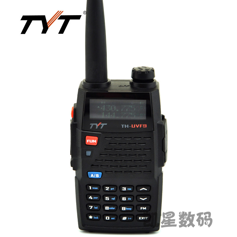 TYT特易通TH-UVF9对讲机 UV双段双显双守候 F9 车友会自驾游 手台