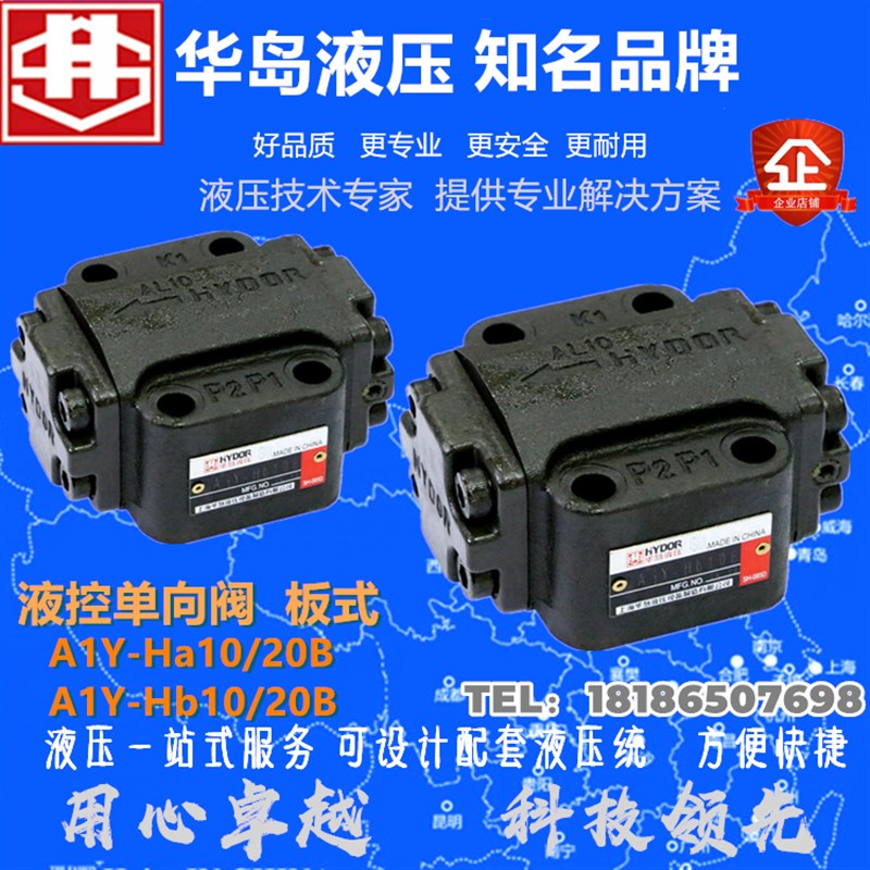 华岛A1Y-Hb10B液控单向阀 上海华岛 A1Y-Ha10b保压阀 液压元件