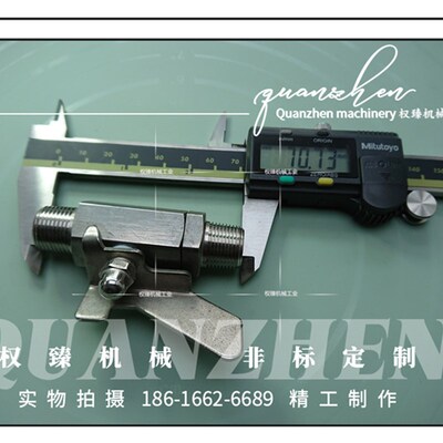 不锈钢304六角外螺纹外丝外牙蝶形手柄球阀  3分 R PT ZG3/8