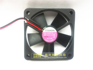 原装 建准 SUNON KD1206PFS1-8 6010 12V 2.0W 6厘米散热风扇