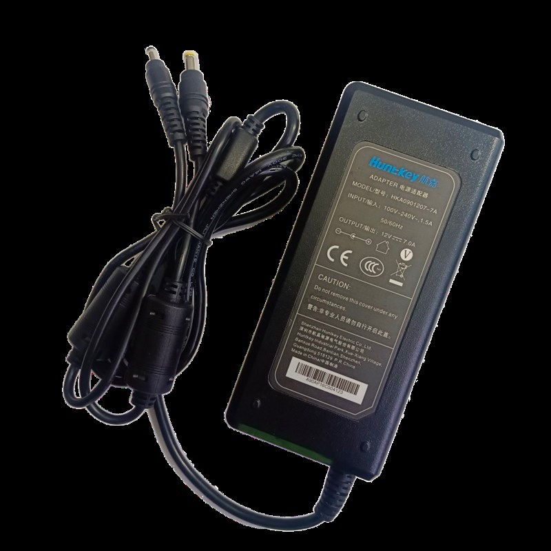 航嘉HKA09012070-7A 12V7A液晶显示器监控双公头电源适配器电源线