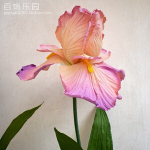 手工定制商场展会美陈婚礼装饰道具婚庆橱窗大型纸艺花鸢尾花S028
