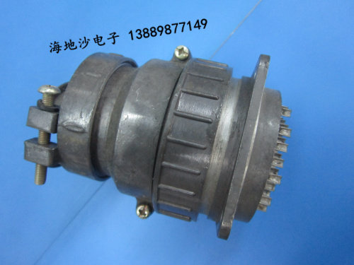 P型航空插头插座 圆形电连接器 P55-30/35芯 孔头针座