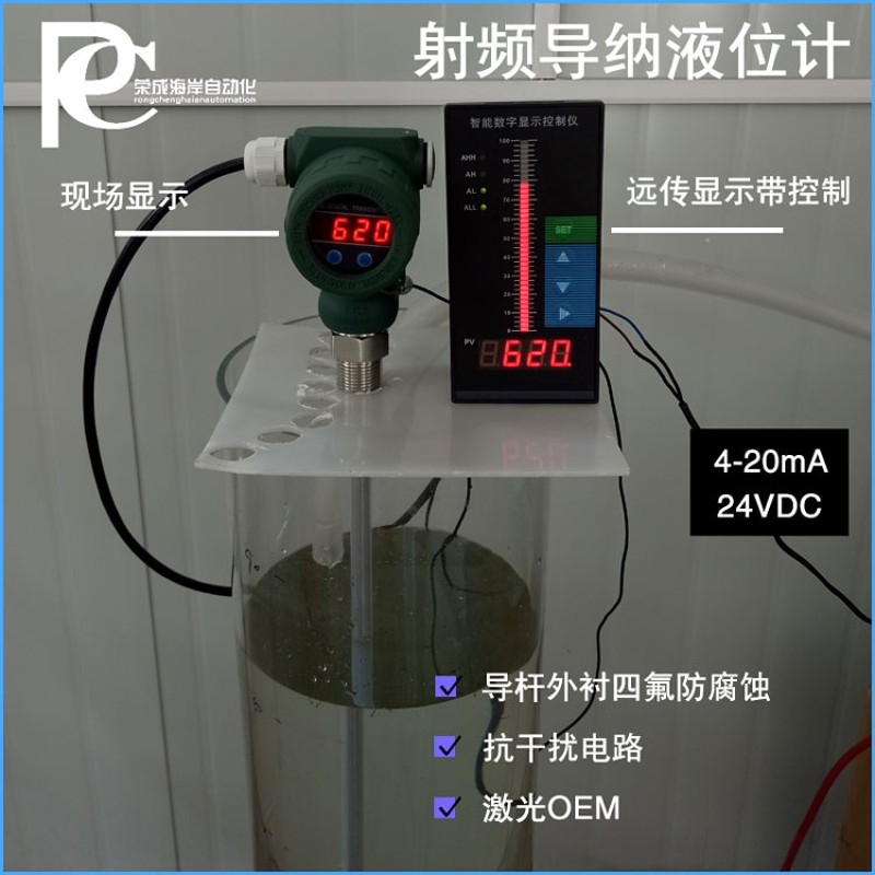 电容式液位计液i位变送器防腐耐高温液位计插入式杆式射频导纳电