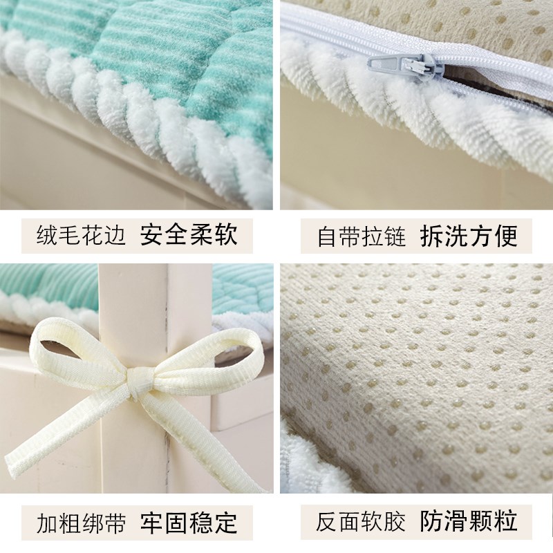 椅子垫子冬季毛绒厚坐垫餐桌椅防滑学生可拆洗P加厚办公室屁垫椅