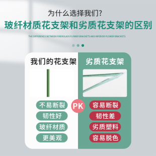 园艺支撑杆花架固定器蝴蝶兰花支架固定花神器植物防倒伏花杆塑形