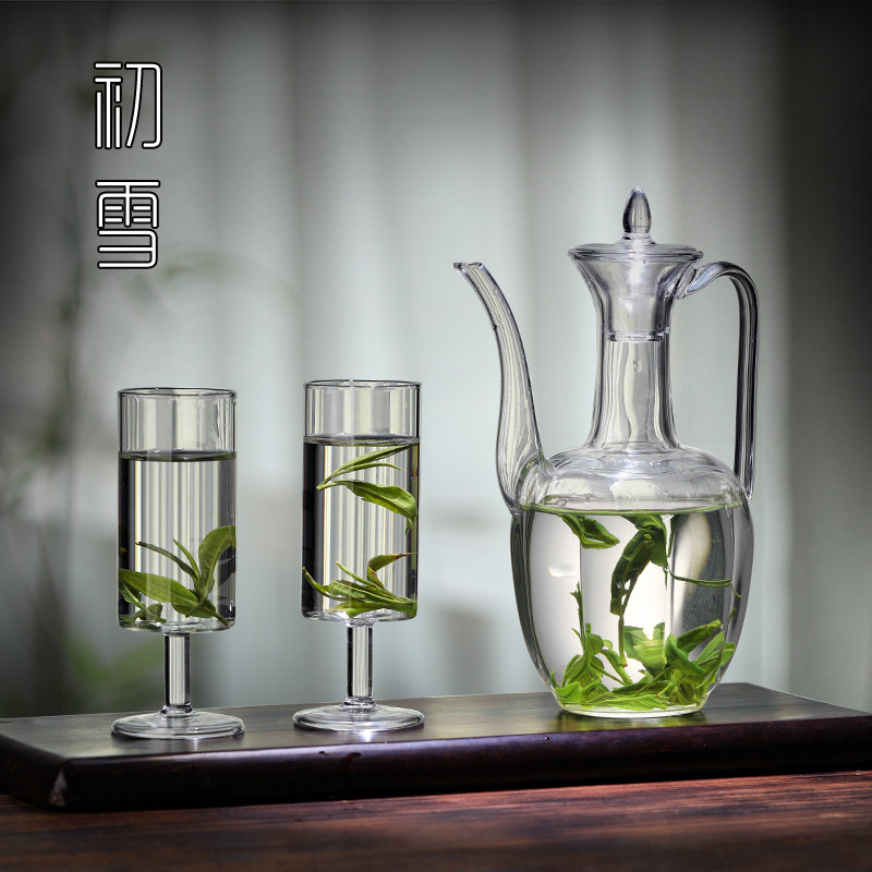 仿宋手执壶泡绿茶专用泡茶器茶具套装煮茶壶透明玻璃家用烧水壶