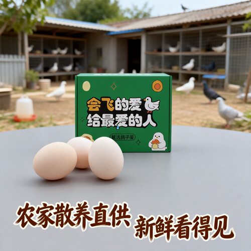 顺丰到家】鸽子蛋新鲜白信鸽初生蛋农家五谷杂粮散养孕妇10枚30枚