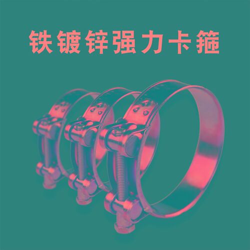 铁镀锌欧式强力喉箍加厚管箍重型管夹抱箍卡箍紧箍水管油管钢丝管