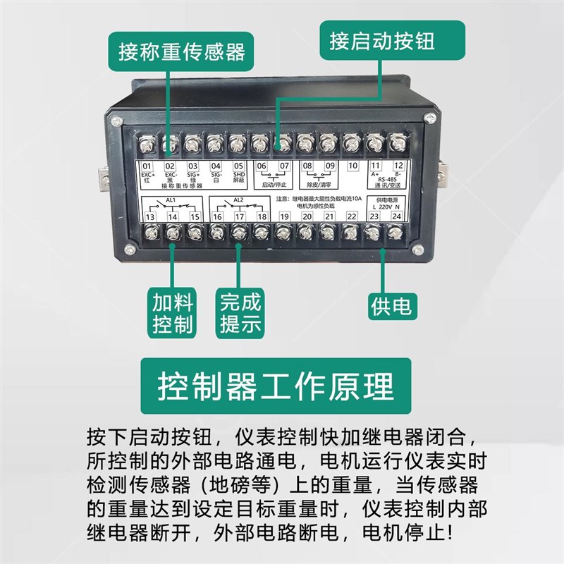 夹袋定量称重包装机控制器称重显示仪表自动料水泥分选玉米分装机