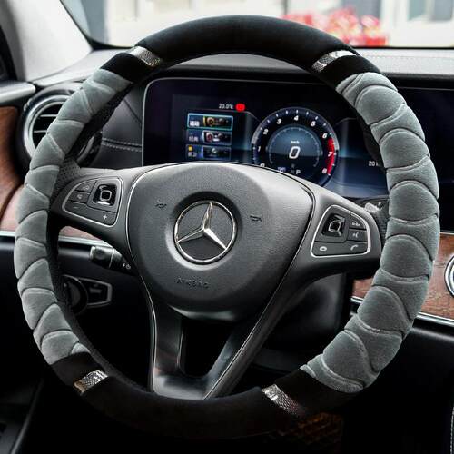 奔驰c级c200l180lglc260e300le200lgla200s350女冬季毛绒方向盘套