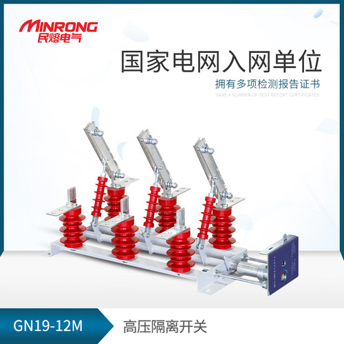 10kv侧装带面板型隔离开关GN19-12M/630A户内高压隔离开关GN19-10