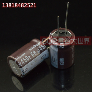 420V68UF代450v尼吉康16*25铝电解电容器长寿命 频低阻Nichicon