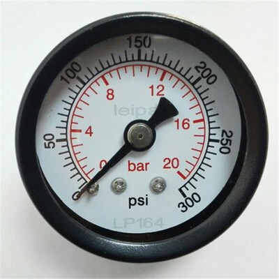 轴向压力表 压力 0~ 20bar 300psi Y-40Z 外壳直径40-42MM 2MPA