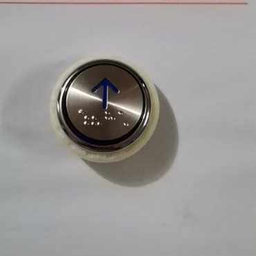 全新电梯配件广日 日立KA313/A04按钮开孔37MM 盲文圆形按键开关