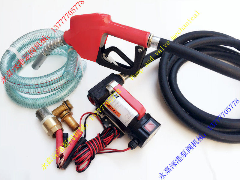 组合油泵12V24V220V电动抽油泵柴油自吸泵车载加油机组合温港防爆