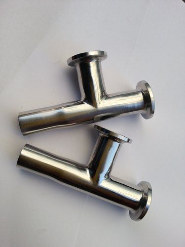 非标定制不锈钢304KF16真空三通其中一头1/4内丝