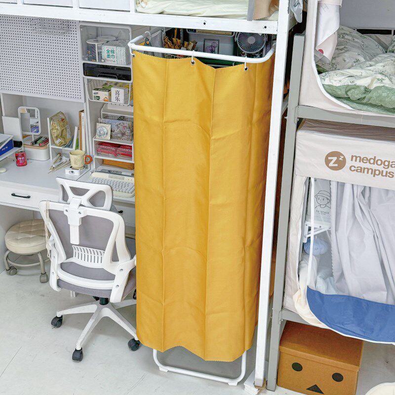 宿舍三人连桌隔帘下桌遮挡帘遮光床帘免打孔隔断寝室U型外扩桌帘图片