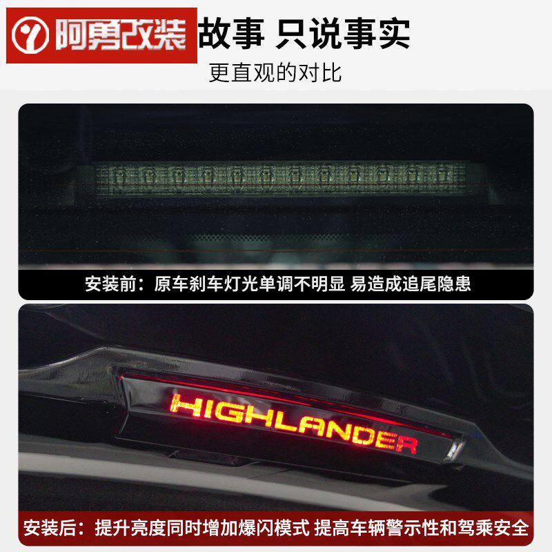 适用22-24汉兰达高位刹车灯爆闪模块皇冠陆放刹车全亮领航灯阿勇