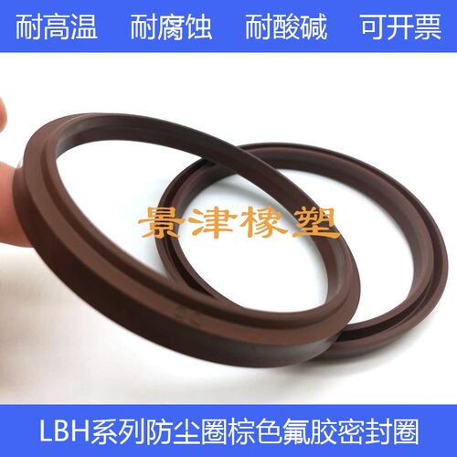 氟胶防尘圈耐高温密封圈尘封件DHS/LBH120*130/135/125*138*7/9.5