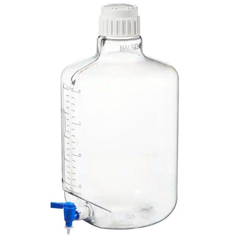 Nalgene ClearboyTM,透明10L细口大瓶带放水口TPE垫圈 2317-0020