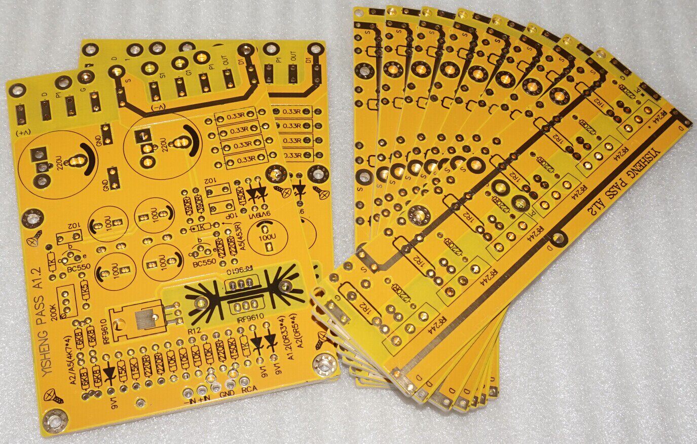 PASS A2/A1.2单端甲类功放PCB(一套10张)