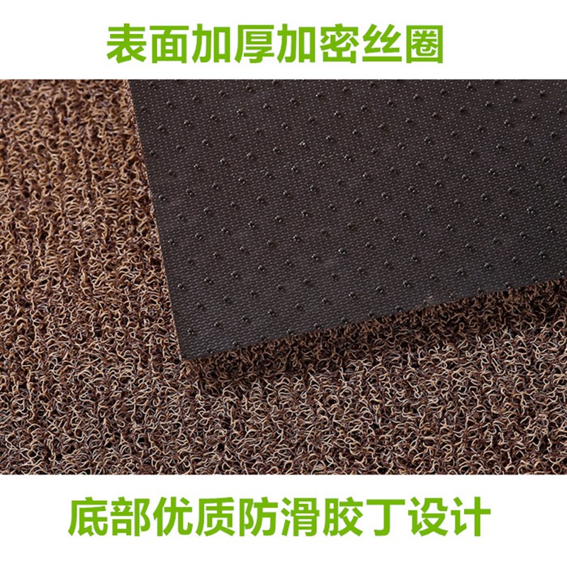 进门地垫入门入户门丝圈蹭脚垫地毯客厅加厚防滑垫可裁剪家用门垫