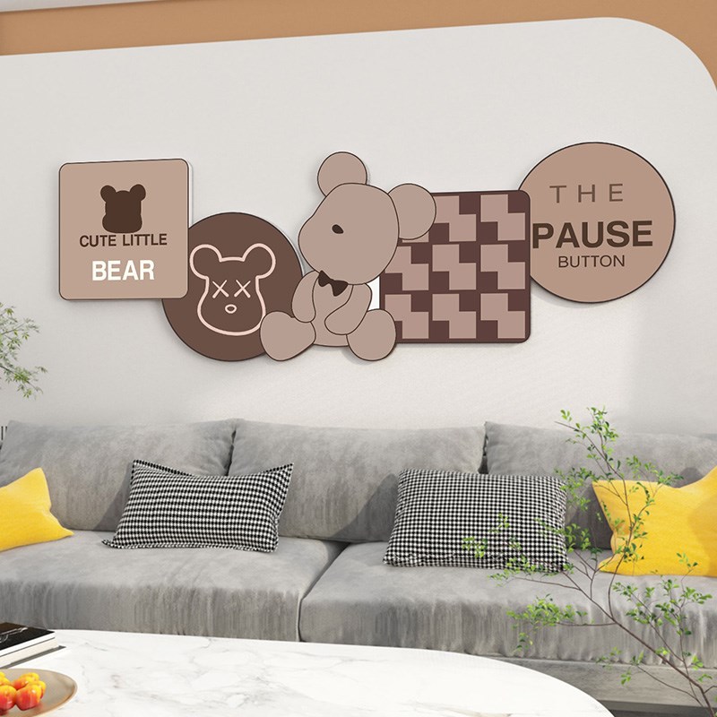 卧室房间布置装饰贴画电视沙发背景墙创意挂画客厅餐桌3d立体墙贴