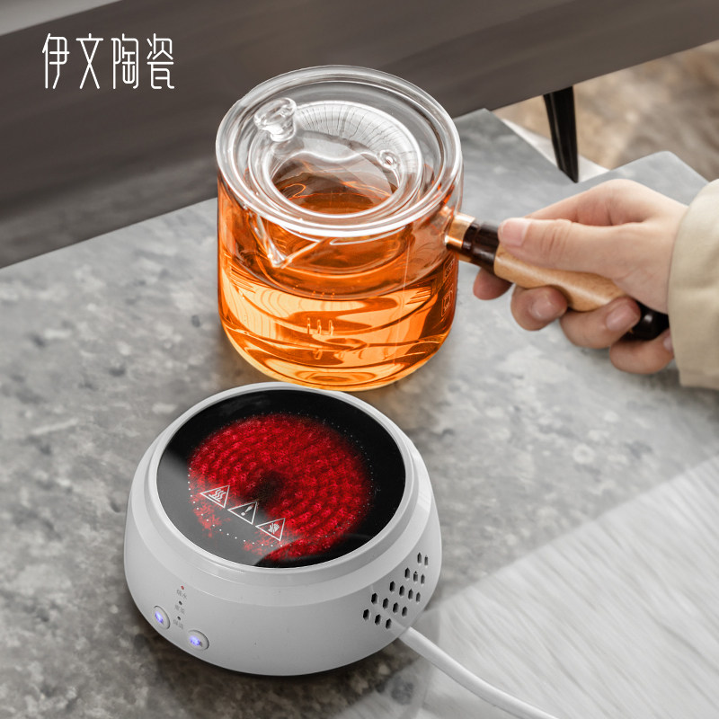 电陶炉煮茶家用小型煮茶器煮茶炉办公室茶炉耐热玻璃煮茶壶侧把壶