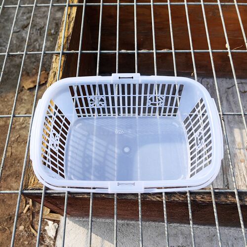 2斤装塑料水果篮子带盖子草莓篮杨梅篮桑葚篮樱桃小篮子方蓝手提