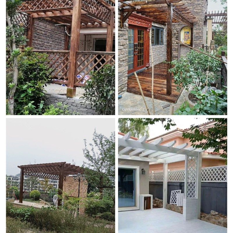 重庆防腐木花架廊架防腐木葡萄架凉亭 四角凉亭 六角凉亭 八角凉
