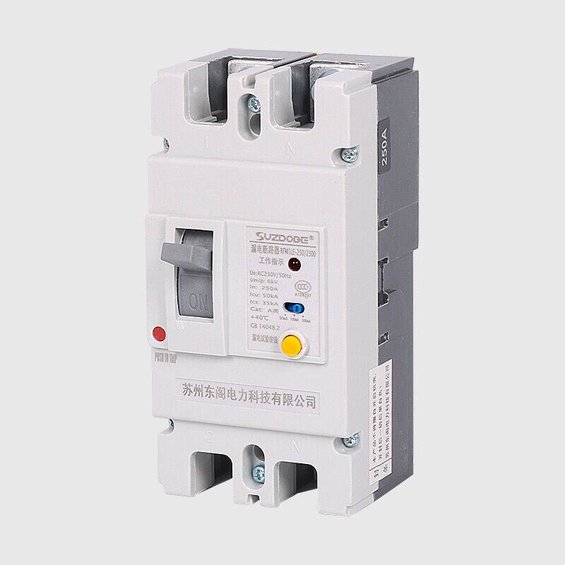 两相塑壳漏电保护器220V 带灯 125A160A250A大功率家用漏电断路器