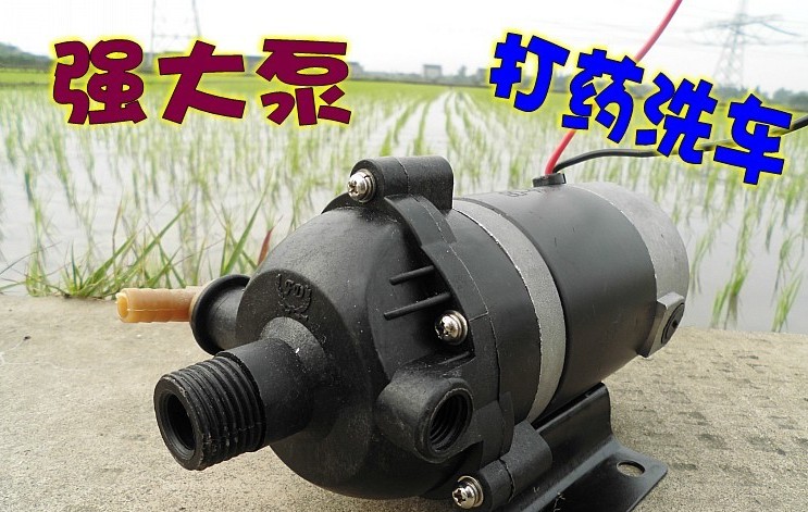 12V农用电动喷雾器打药机/洗车泵/消毒雾化加湿隔膜泵自吸抽水泵