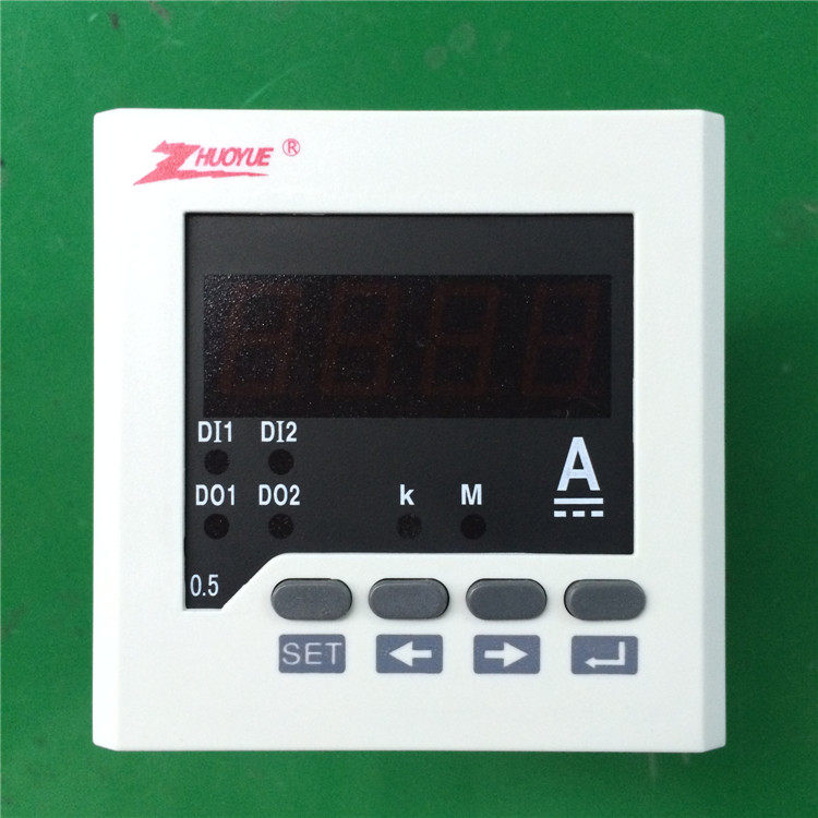 外形80*80 LED显示 直流电流表 ZY-DA31 300A/75mV 智能可设置