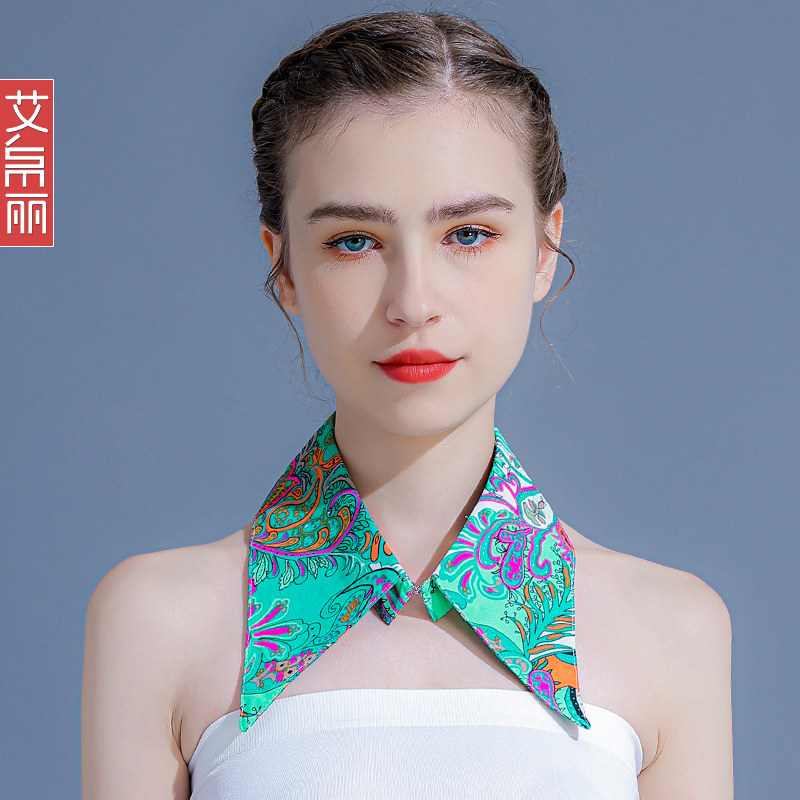 印花蕾丝花边百搭假领子女韩版百B搭单领小领子假衬衣领脖套装饰