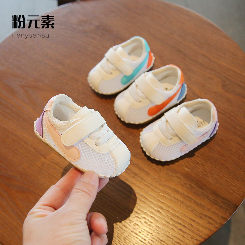 2021婴儿鞋子春秋网鞋0-3-6个月一岁春夏M宝宝凉鞋男软底学步鞋女