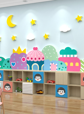 幼儿园环境创布置材料春天教室托管班级培训机构踢脚线Z墙贴面装