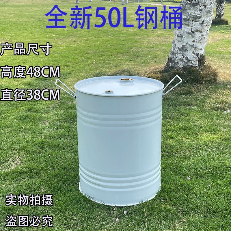 全新50升汽油桶柴油桶铁皮油桶备用油箱加厚型便携式油桶