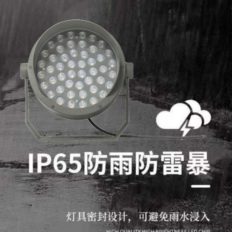 LED投光灯户外投射灯广场夜景园林亮化工程照树灯圆形聚光灯节能