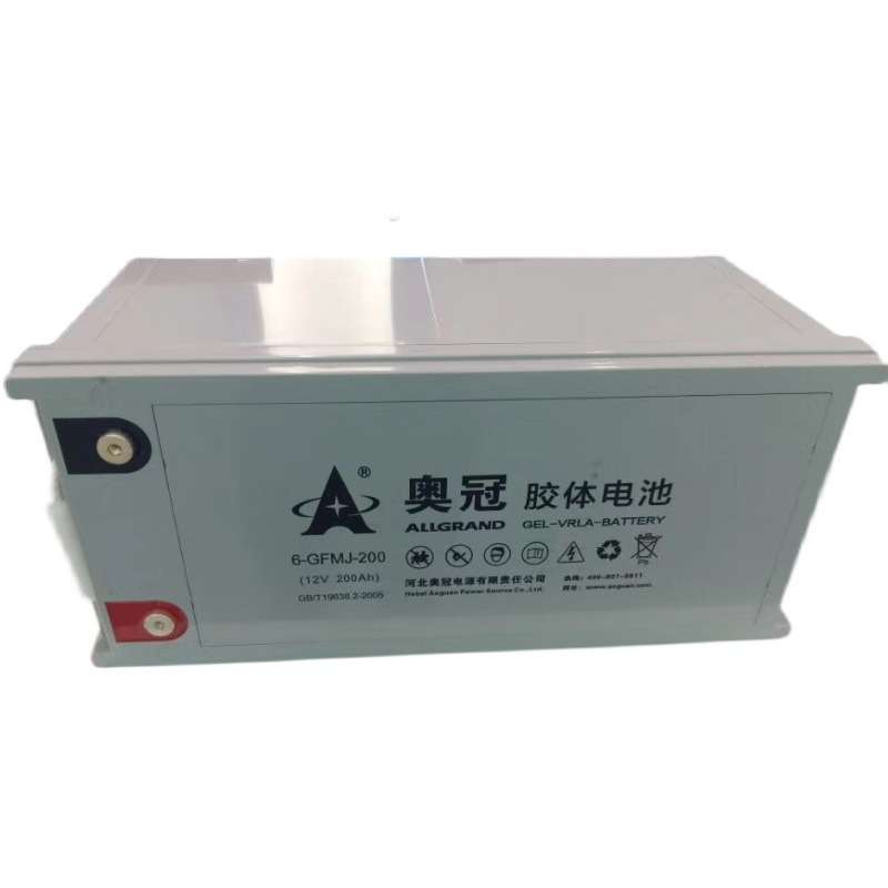 奥冠蓄电池6-GFMJ-200 12v200AH胶体免维护蓄电池USP太阳能光伏
