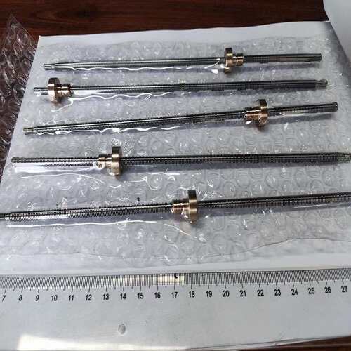 梯形丝杠打印机配件丝杆加工国产铣床t型丝杆大导程多头丝杆