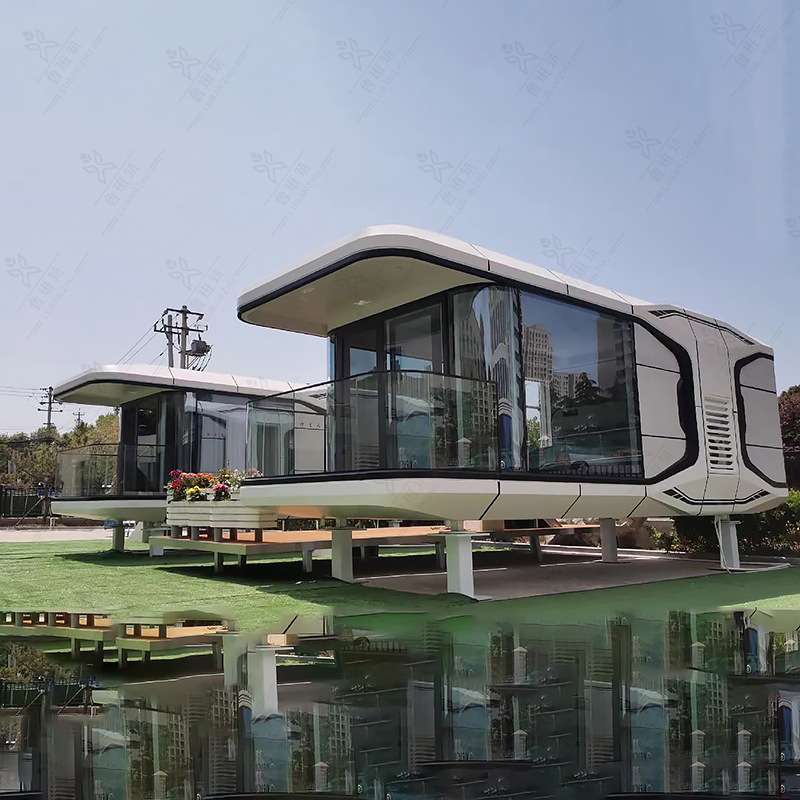世外隐居民宿房屋 网红营地未来舱集成房屋 移动星空顶铝制房屋