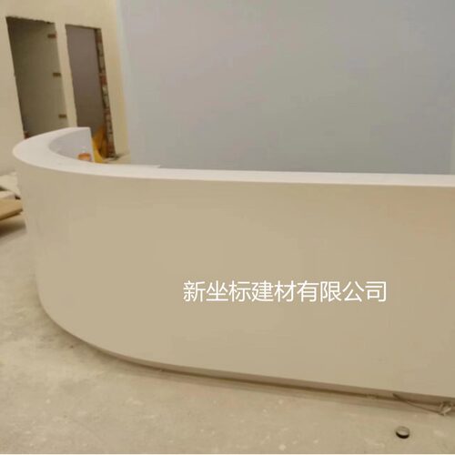 广东珠三角  人造石前台现场安装 一体成型 无缝拼接