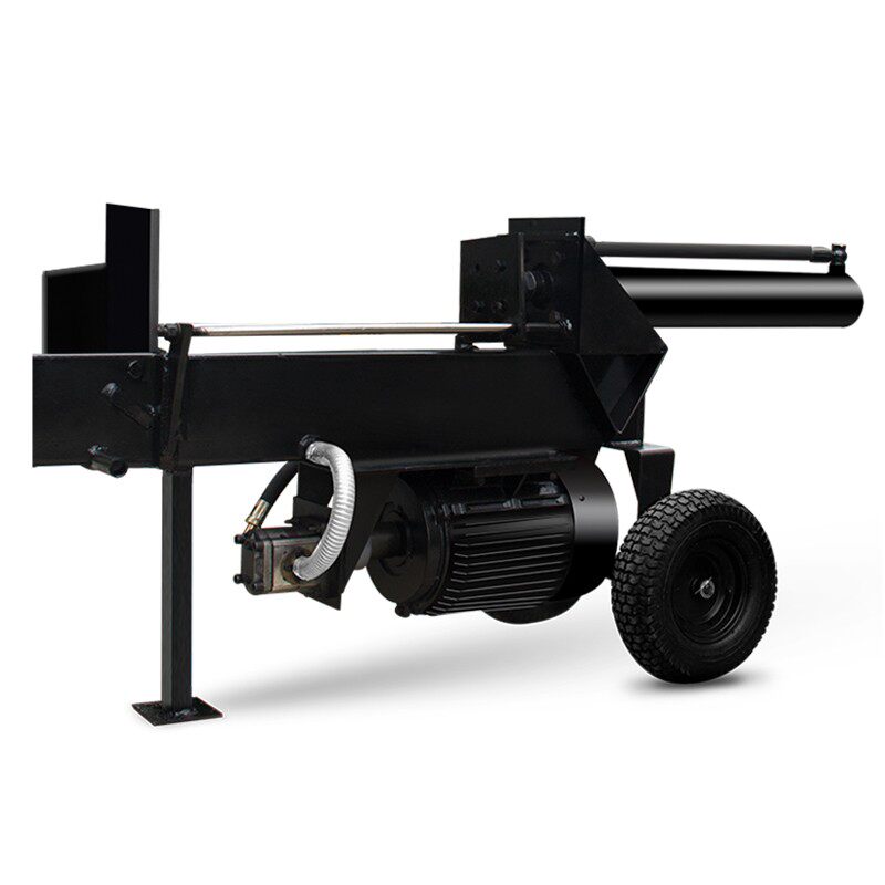 百锻劈柴机 液压电动开山斧头伐木砍柴劈木材机器20T劈材神器工具