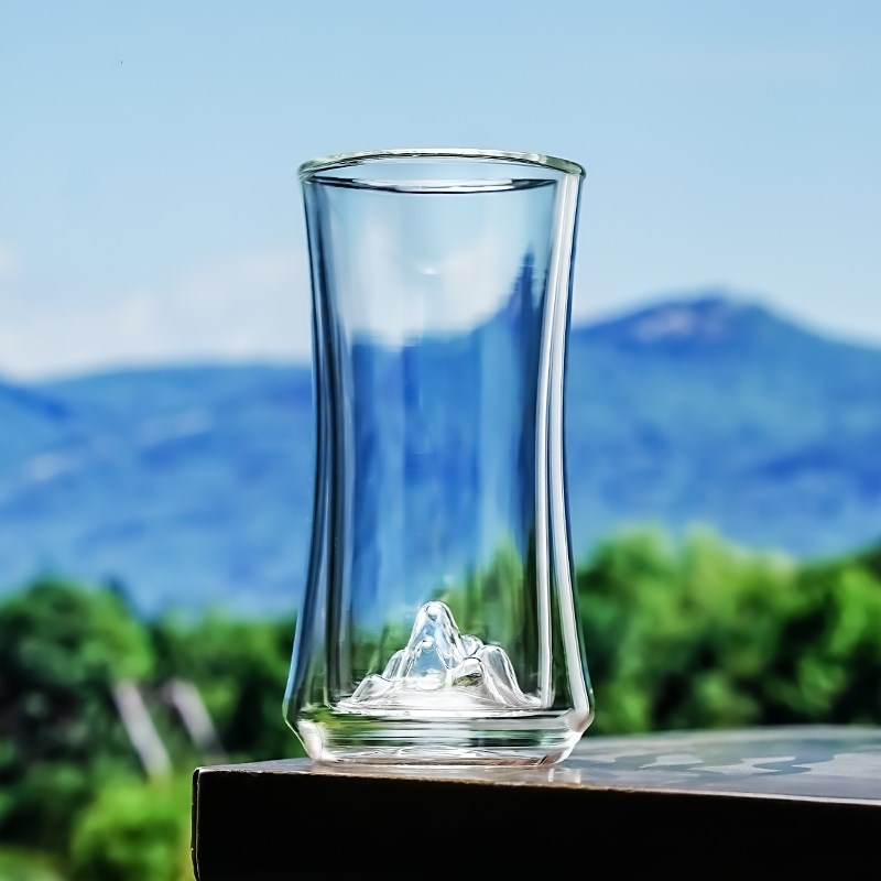 耐热绿茶玻璃杯透明双层防烫观山泡绿茶专用杯子日式办公室喝茶杯图片