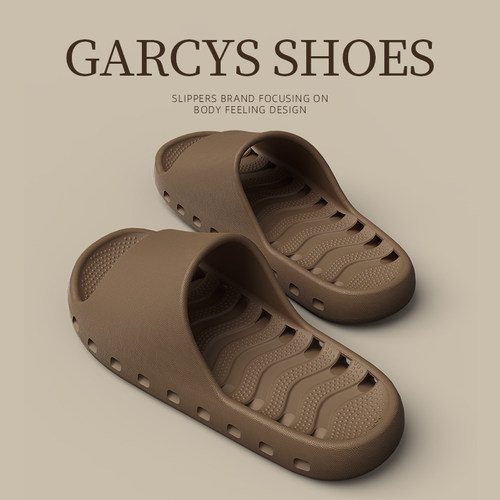 Garcys男士浴室防滑速干拖鞋