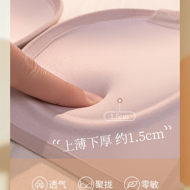 内衣女小胸聚拢2021年新款爆款C无钢圈收副乳防下垂一片式光面文