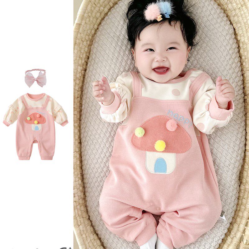 采购产品婴儿服装,春秋连体衣,小月龄女婴,时尚百日公主爬行服Y,
