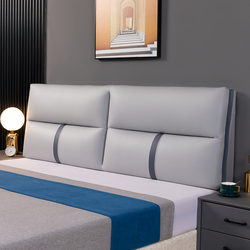 床头靠垫软包f科技布床头大靠背靠枕套罩改造榻榻米自粘可拆洗新
